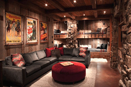 Log cabin staging